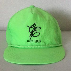 VINTAGE 1990s Bright Glen Eden Nylon Ball Cap